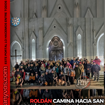 Peregrinos de Roldán vuelven a caminar hacia la Virgen de San Nicolás